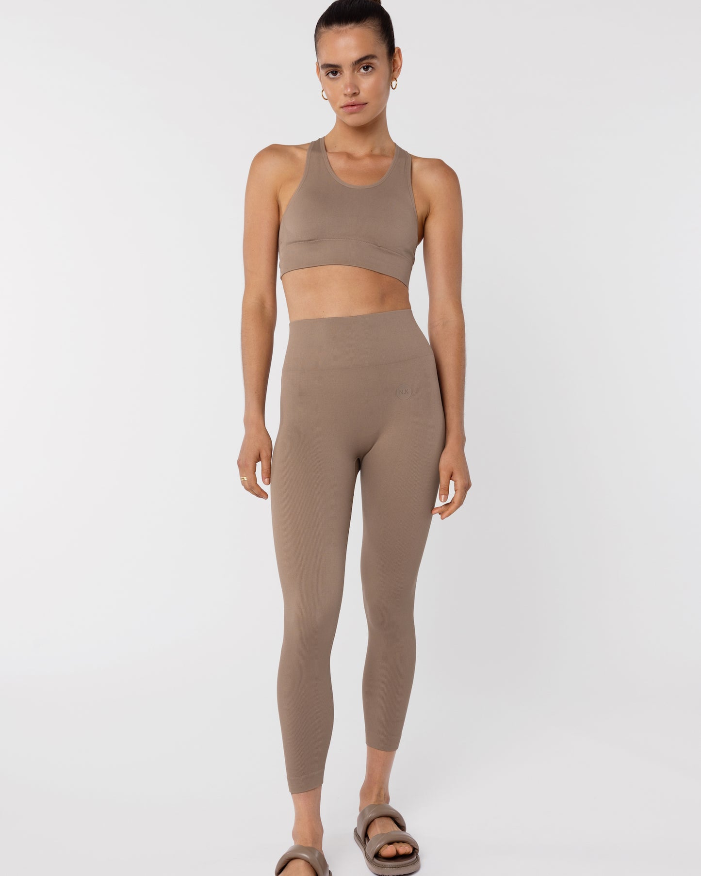 Seamless Sports Bra - Taupe