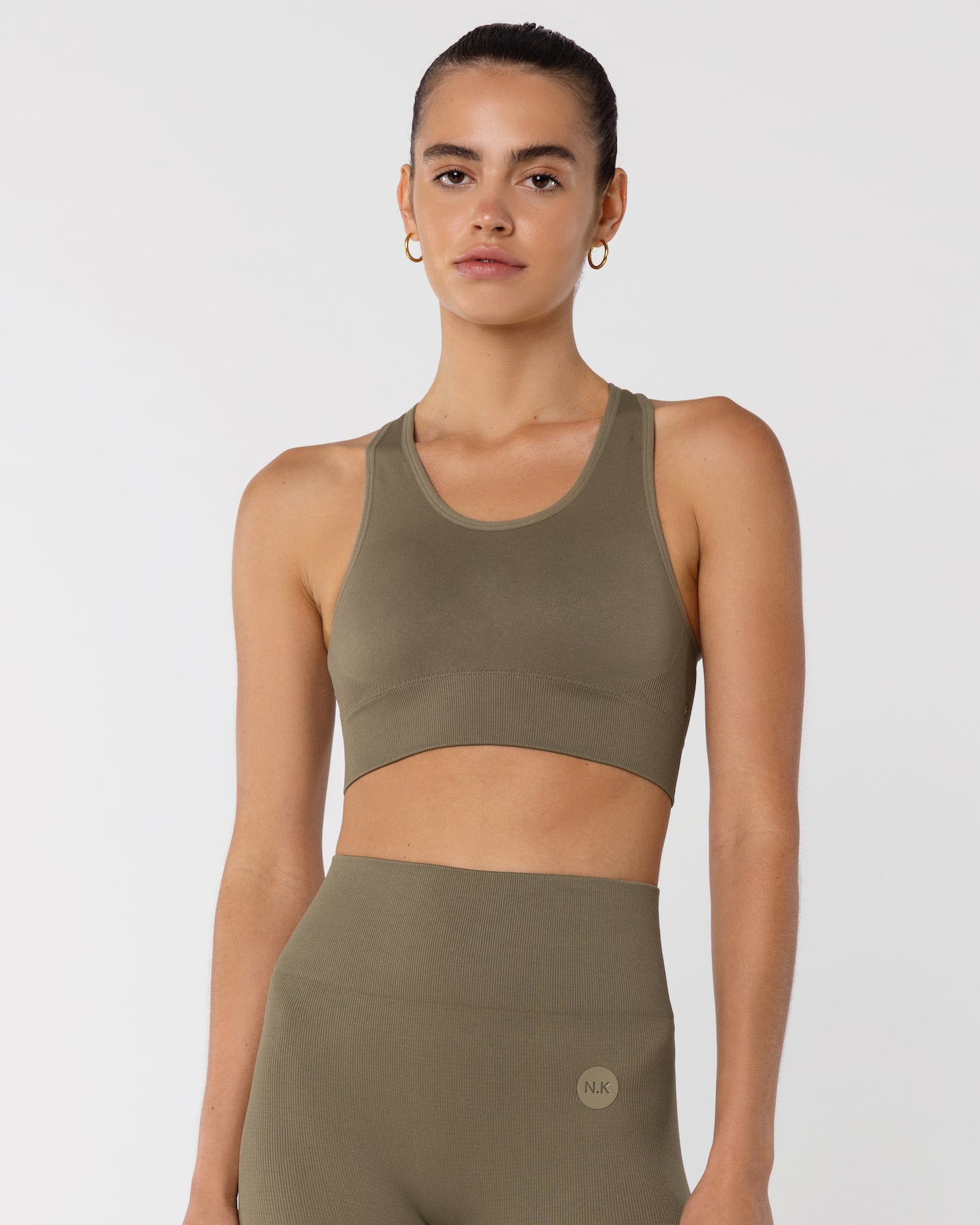 Seamless Sports Bra - Olive Green