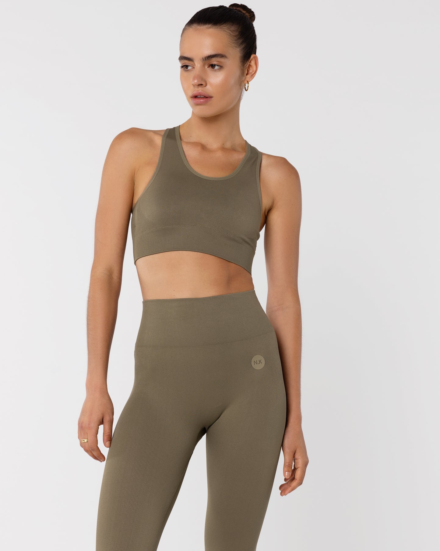 Seamless Sports Bra - Olive Green