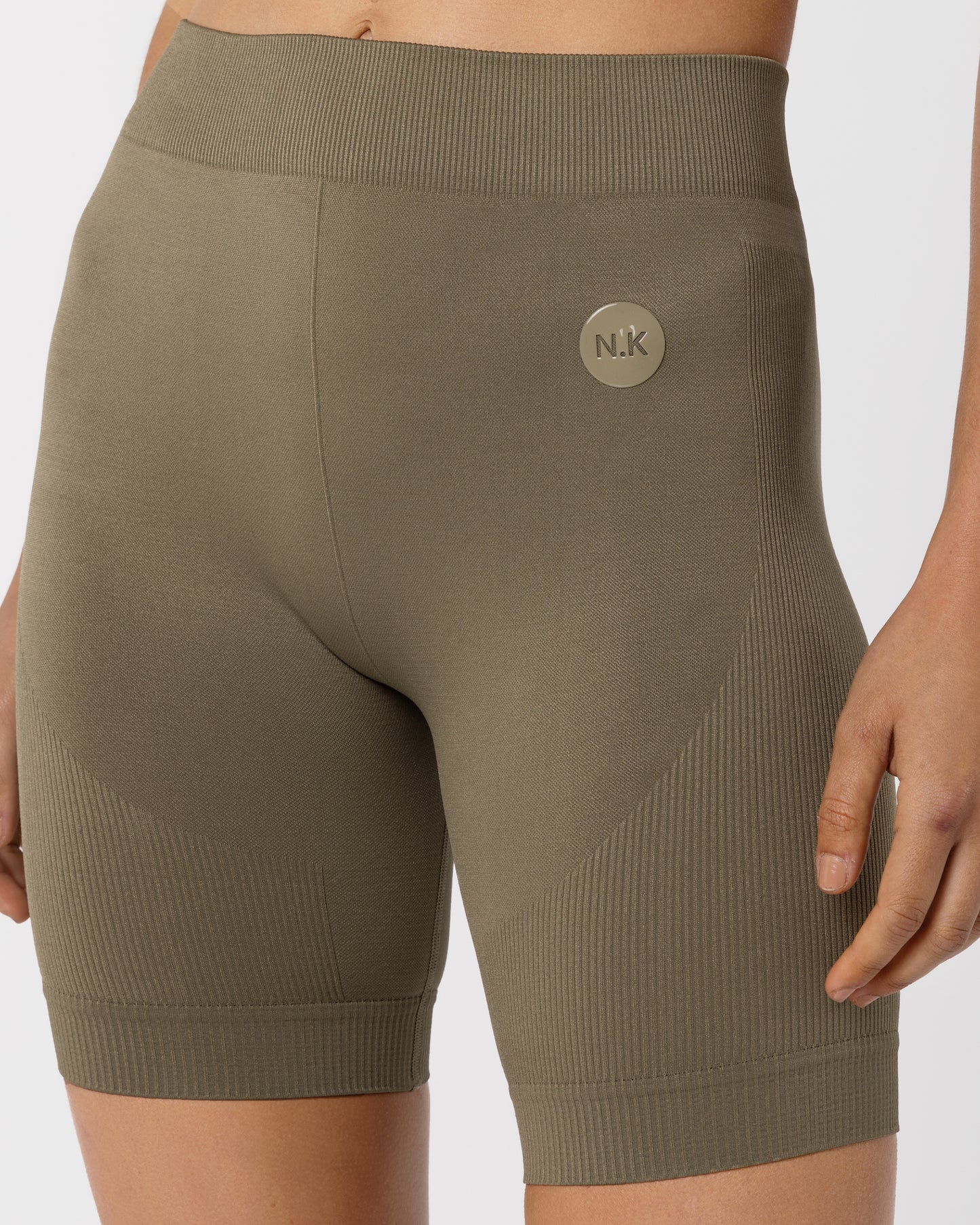 7" Seamless Bike Shorts - Olive Green