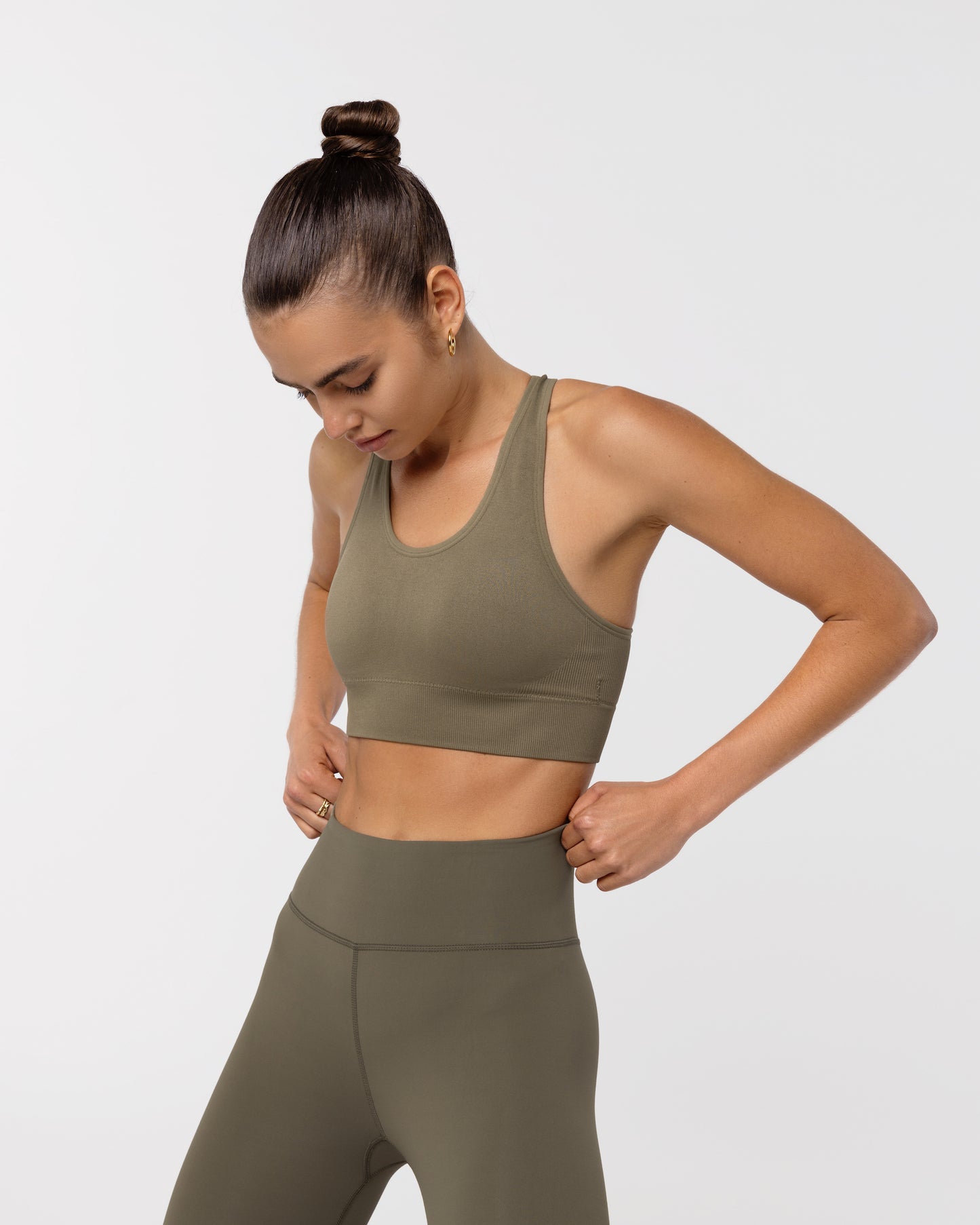 Performance Leggings - Olive Green