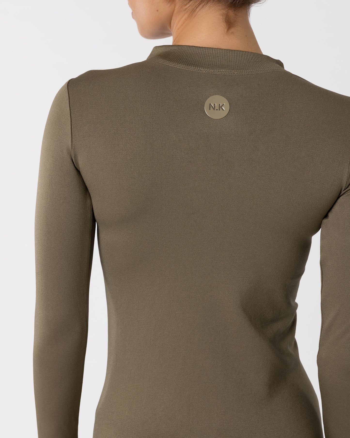 Seamless Long Sleeve Top - Olive Green