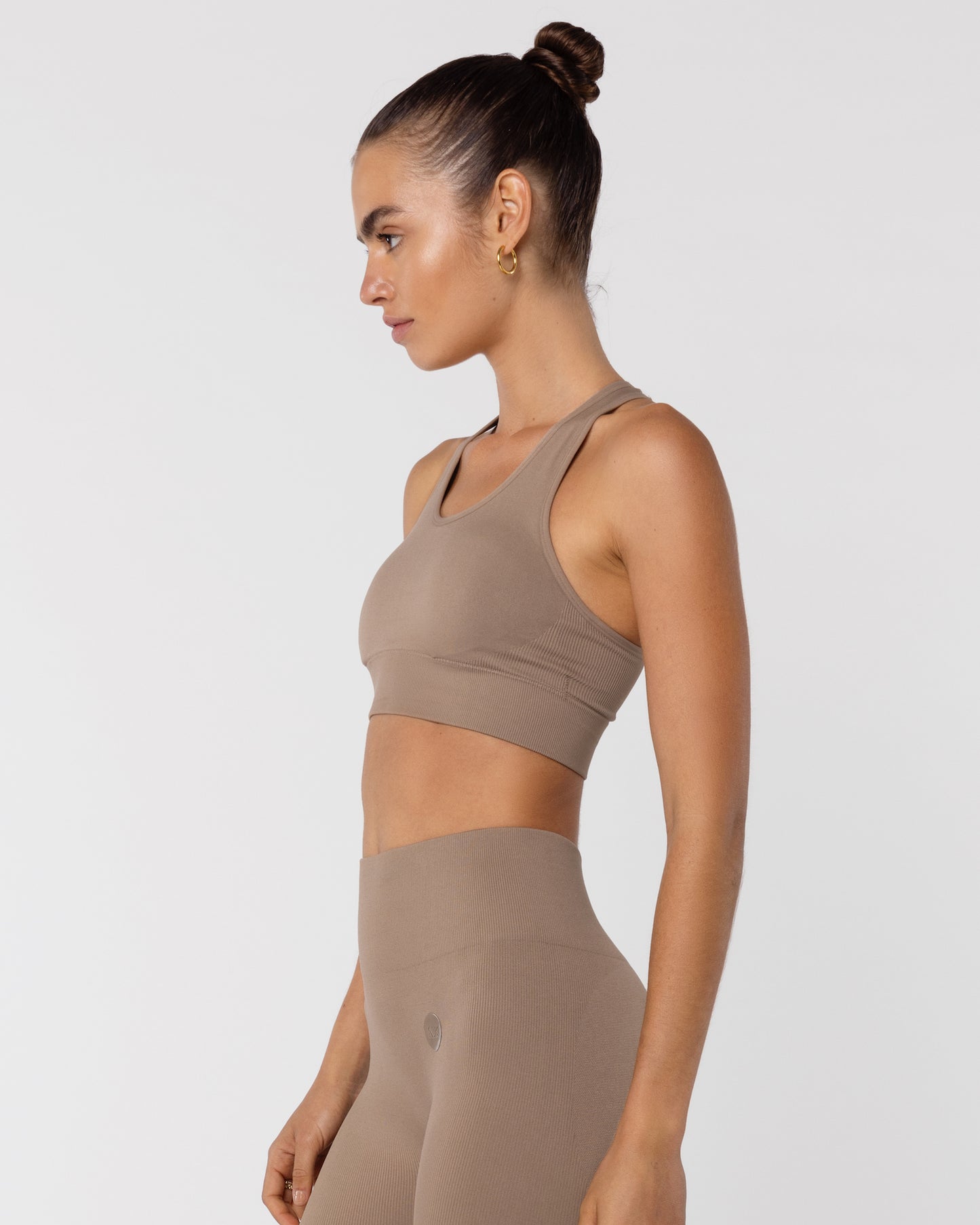 Seamless Sports Bra - Taupe