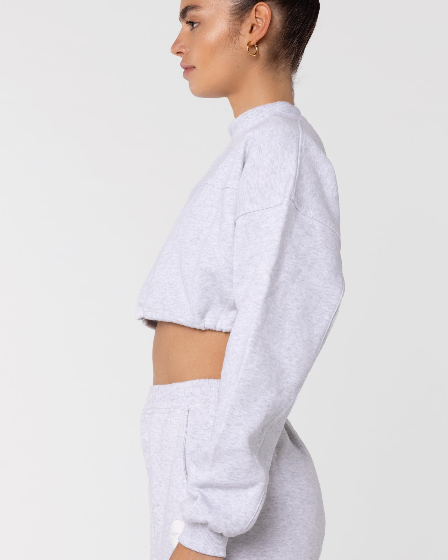 Organic Cotton Cropped Sweatshirt