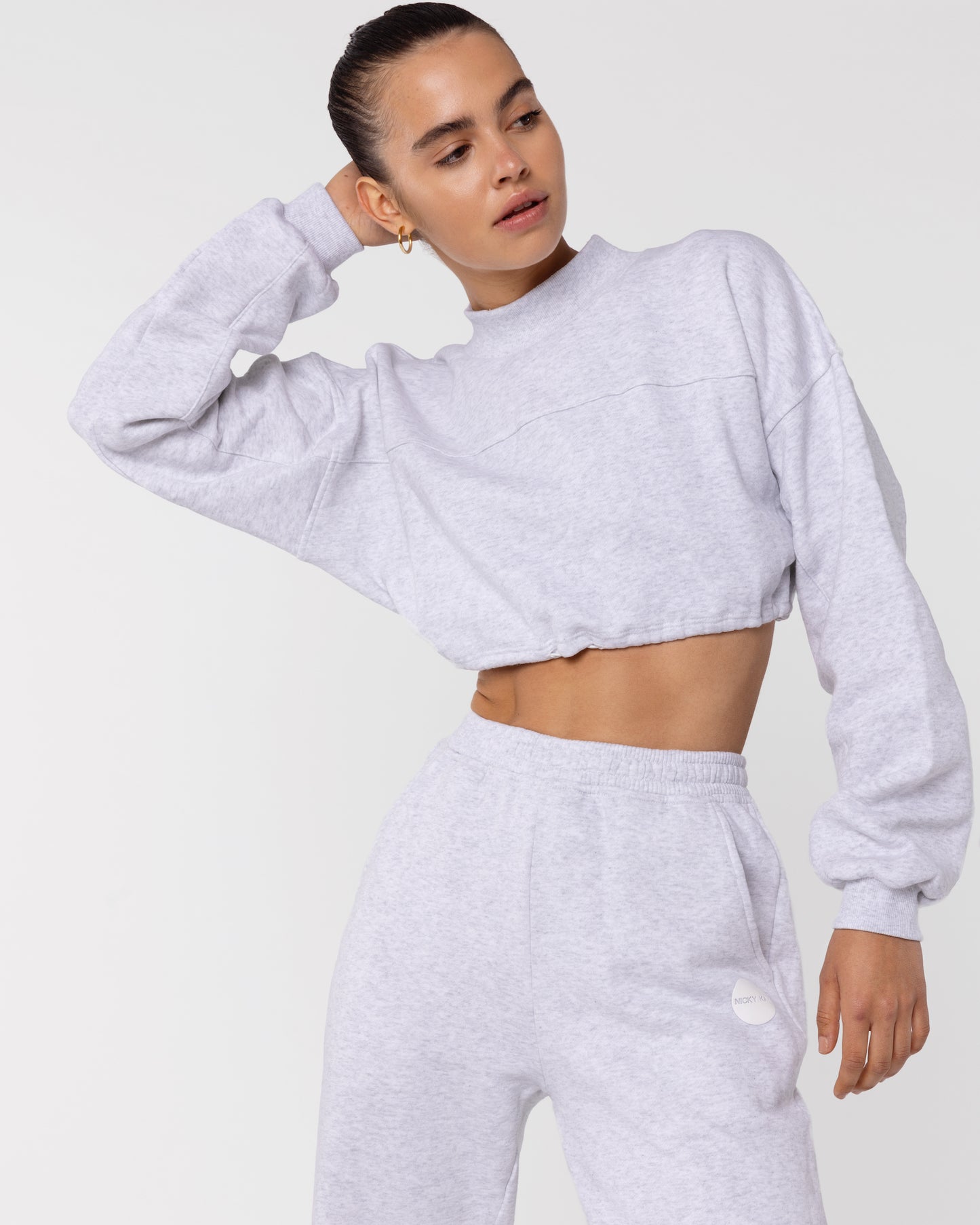 Organic Cotton Cropped Sweatshirt