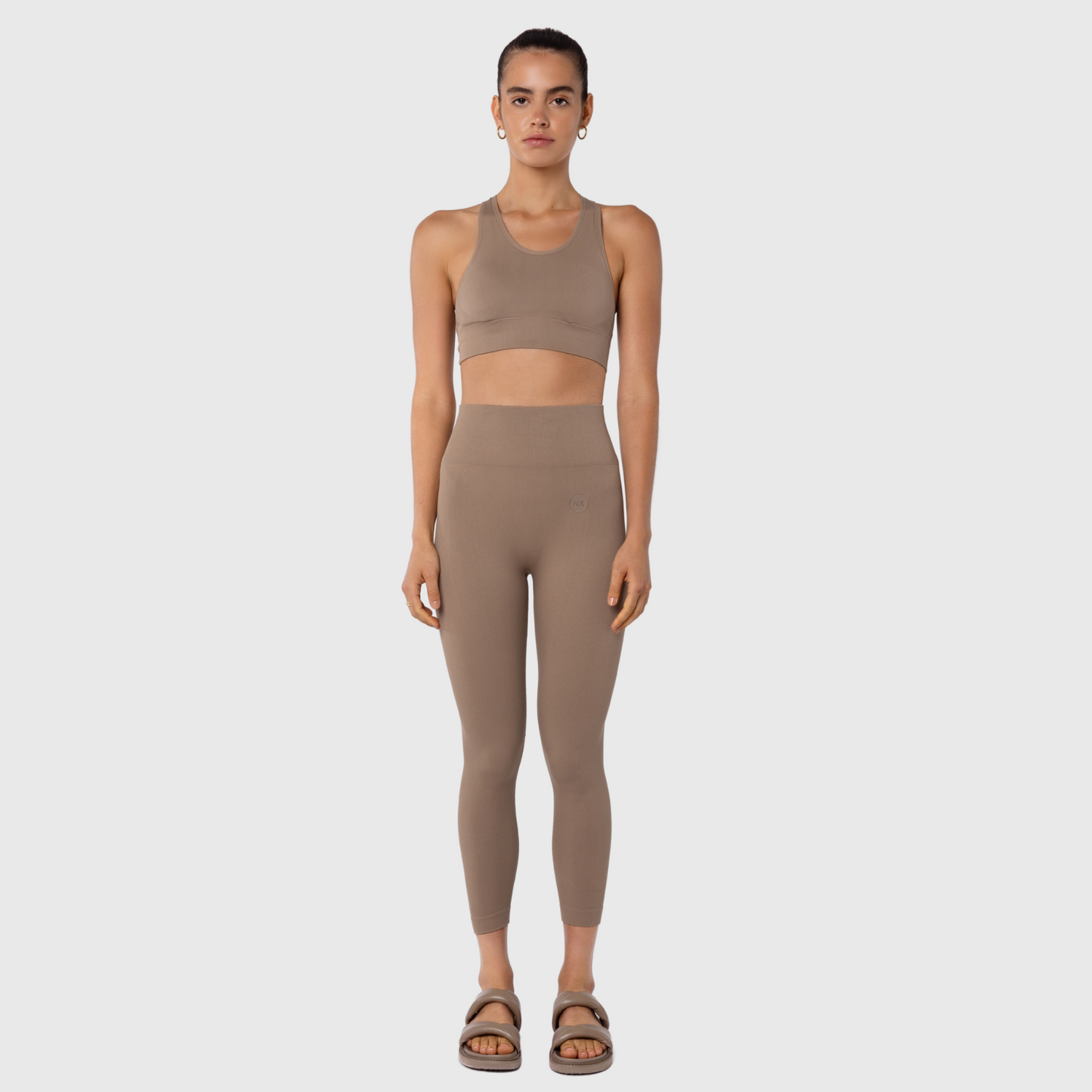 Seamless Sports Bra - Taupe